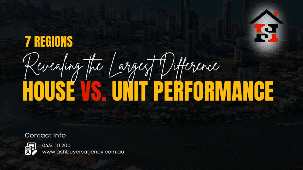 7 Regions Revealing the Largest Difference Between House and Unit Growth